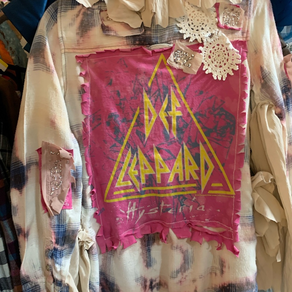 Women's Def Leopard Custom Vintage Jacket